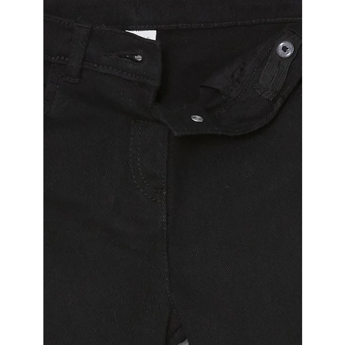 LCW baby Siyah Beli Lastikli Basic Kız Çocuk Pantolon