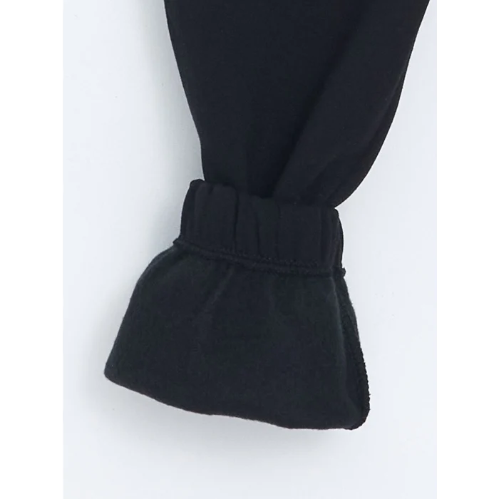 LCW Kids Siyah Beli Lastikli Baskılı Kız Çocuk Eşofman Altı