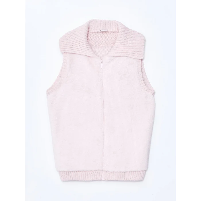 LCW Kids Pembe Kız Çocuk Triko Yelek