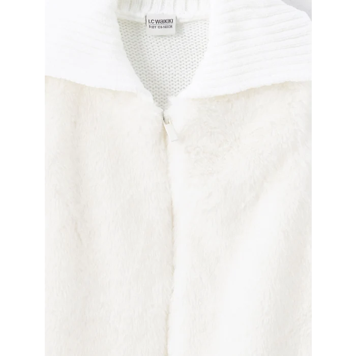 LCW Kids Ekru Kız Çocuk Triko Yelek