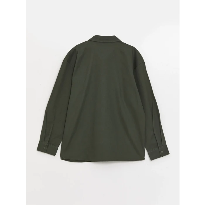 LCW Kids Haki Rahat Kalıp Erkek Çocuk Gömlek Ceket