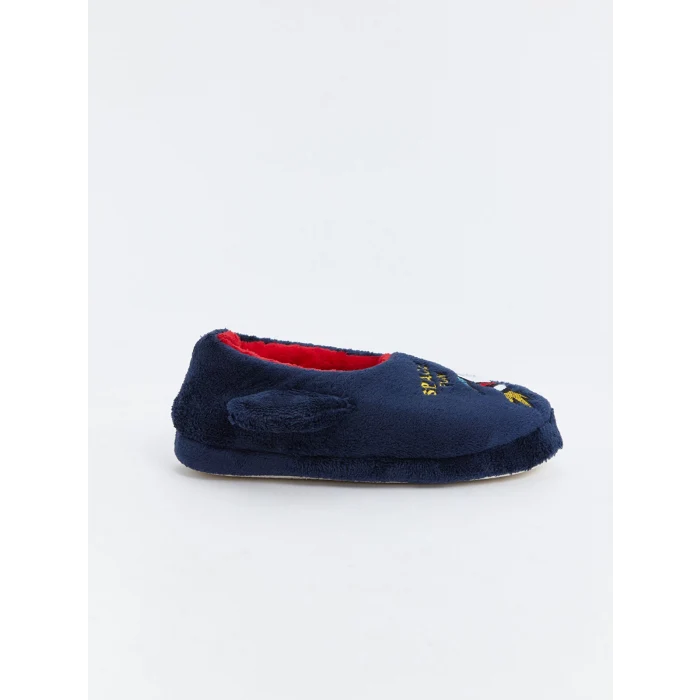 LCW STEPS Mavi Nakışlı Erkek Çocuk Ev Terliği