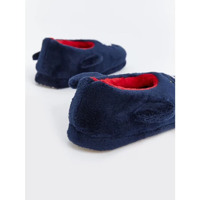 LCW STEPS Mavi Nakışlı Erkek Çocuk Ev Terliği