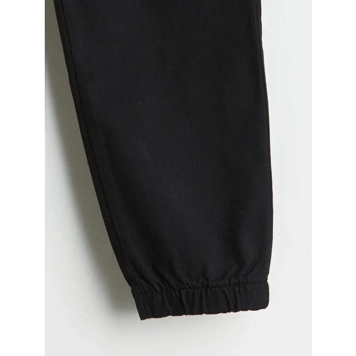 LCW Kids Siyah Beli Lastikli Erkek Çocuk Pantolon