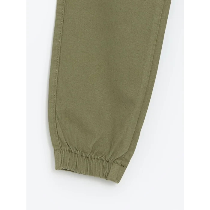LCW Kids Haki Beli Lastikli Erkek Çocuk Jogger Pantolon