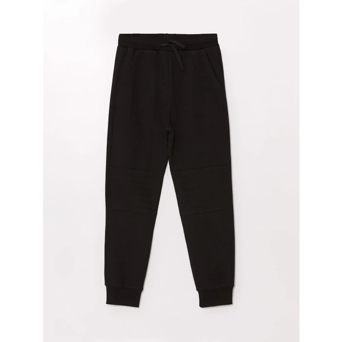 LCW Kids Siyah Beli Lastikli Erkek Çocuk Jogger Eşofman Altı
