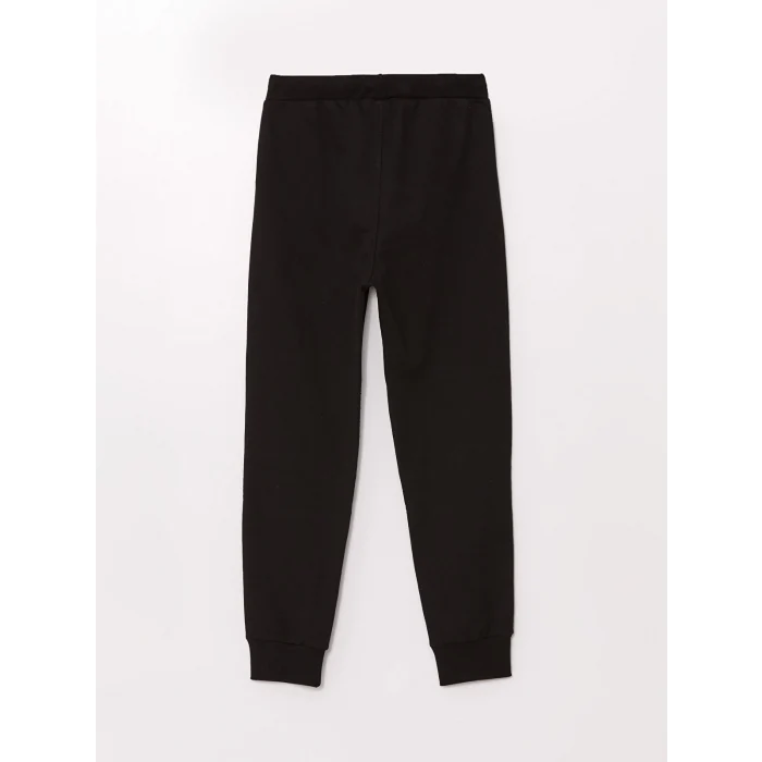 LCW Kids Siyah Beli Lastikli Erkek Çocuk Jogger Eşofman Altı