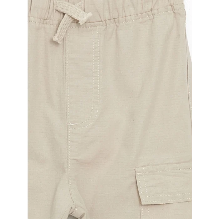 LCW Kids Bej Beli Lastikli Basic Gabardin Erkek Çocuk Pantolon