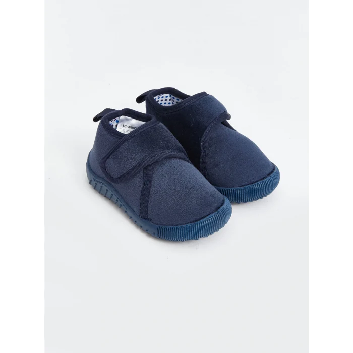 LCW STEPS Lacivert Cırt Cırtlı Erkek Bebek Panduf