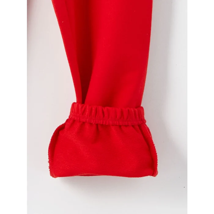 LCW Kids Bej Beli Lastikli Baskılı Erkek Çocuk Eşofman Alt 2li