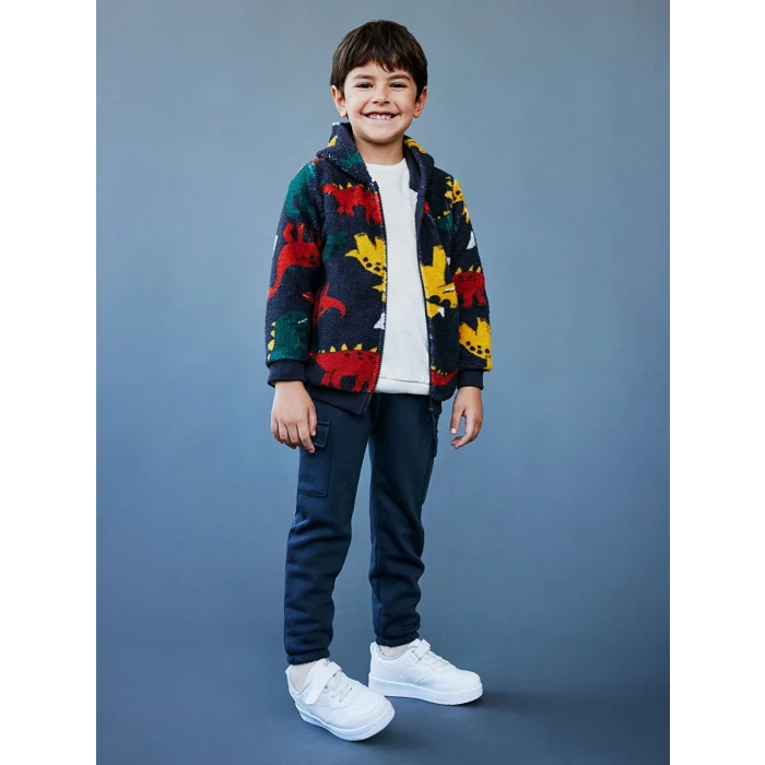 LCW Kids Antrasit Beli Lastikli Kalın Erkek Çocuk Jogger Eşofman Altı