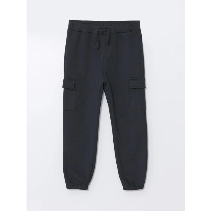 LCW Kids Antrasit Beli Lastikli Kalın Erkek Çocuk Jogger Eşofman Altı