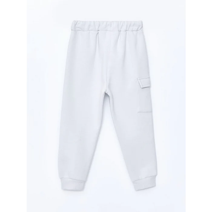 LCW Kids Gri Beli Lastikli Kalın Baskılı Erkek Çocuk Jogger Eşofman Altı