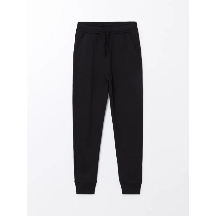 LCW Kids Siyah Bisiklet Yaka Erkek Çocuk Kalın Eşofman Takımı