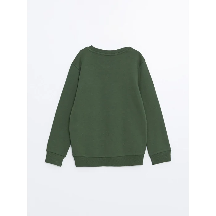 LCW Kids Yeşil Bisiklet Yaka Erkek Çocuk Tişört