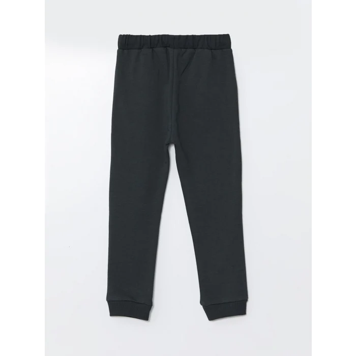 LCW Kids Antrasit Beli Lastikli Nostaljik Maymun Erkek Bebek Jogger Eşofman Alt