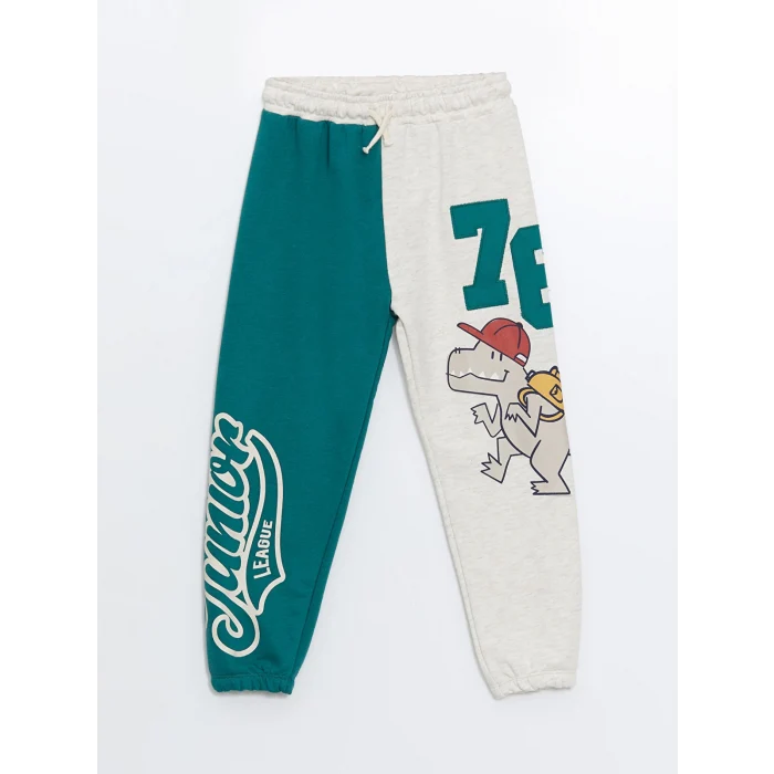 LCW Kids Yeşil Beli Lastikli Kalın Erkek Bebek Jogger Eşofman Alt