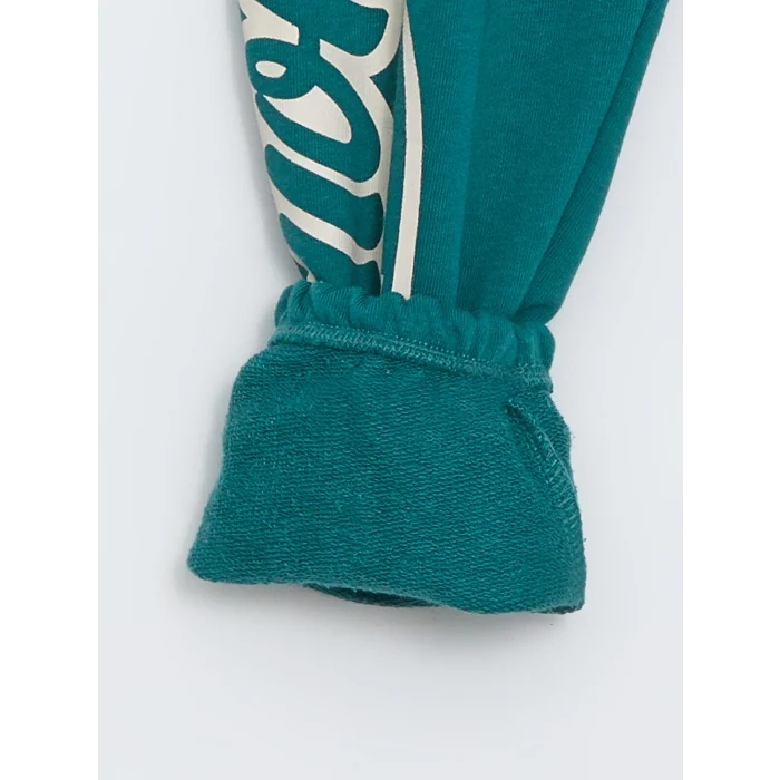 LCW Kids Yeşil Beli Lastikli Kalın Erkek Bebek Jogger Eşofman Alt