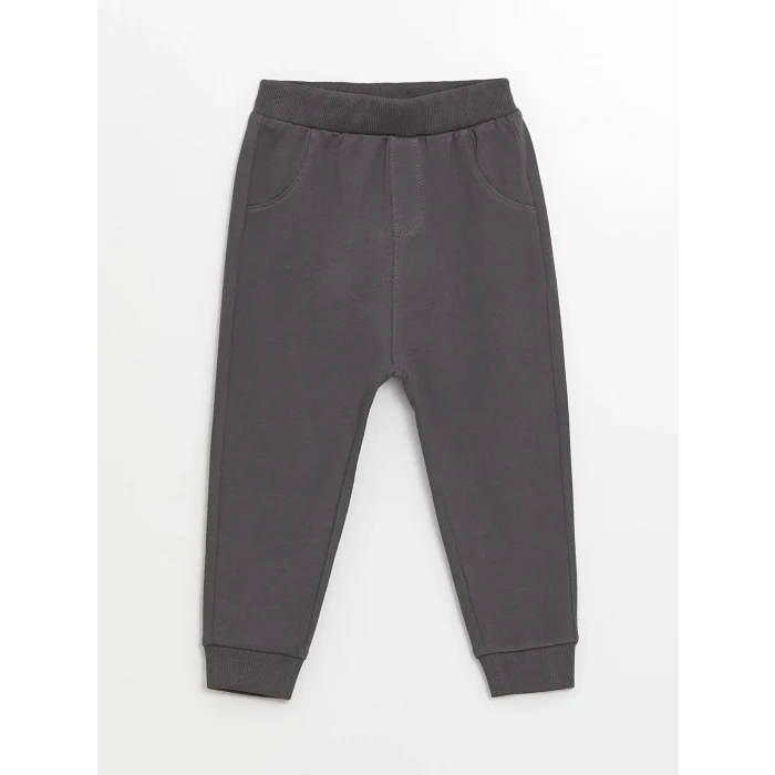 LCW baby Sari Bisiklet Yaka Uzun Kollu Baskılı Erkek Bebek Sweatshirt ve Eşofman Alt 2li Takım