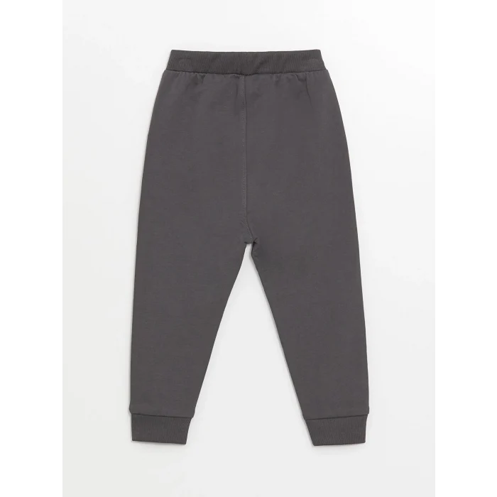 LCW baby Sari Bisiklet Yaka Uzun Kollu Baskılı Erkek Bebek Sweatshirt ve Eşofman Alt 2li Takım