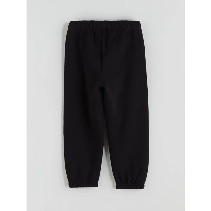 LCW Kids Ekru Bisiklet Yaka Kız Çocuk Sweatshirt ve Eşofman Altı