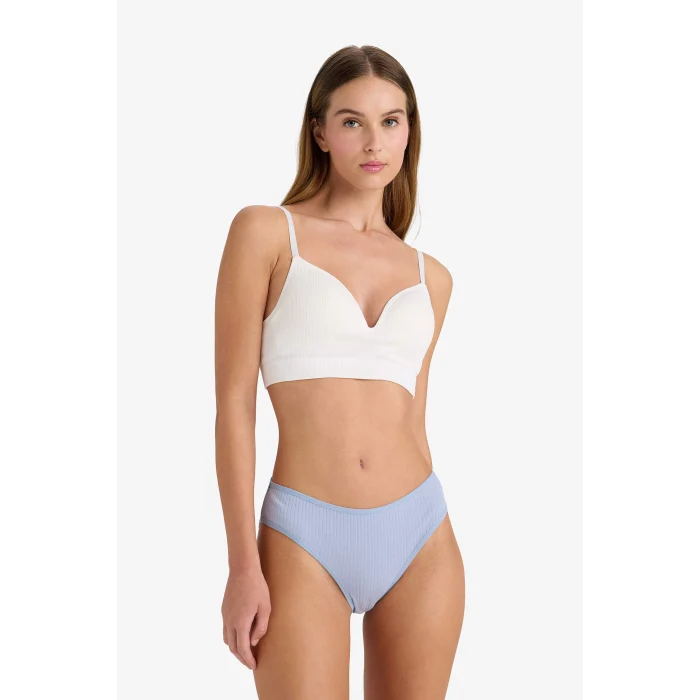 Defacto D6398 Mavi Ribana 3lü Brief Külot-Fall in Love