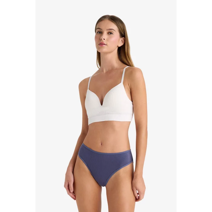 Defacto D6398 Mavi Ribana 3lü Brief Külot-Fall in Love