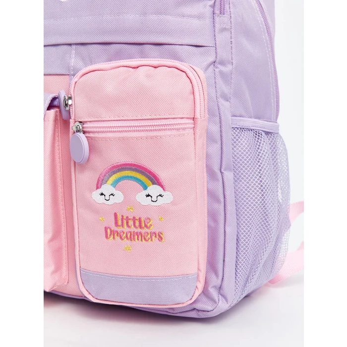 LCW ACCESSORIES Lila Çok Bölmeli Kız Çocuk Sırt Çantası