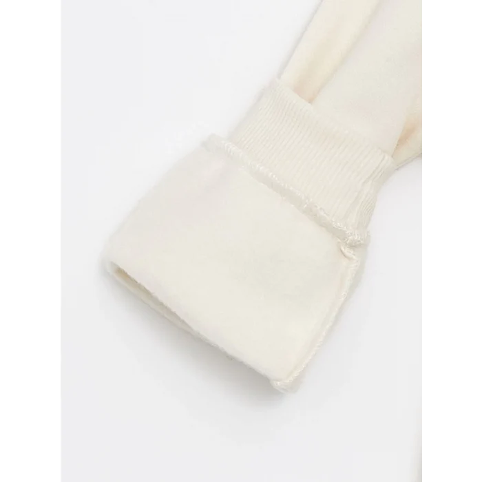 LCW Kids Bej Bisiklet Yaka Kalın Erkek Çocuk Sweatshirt