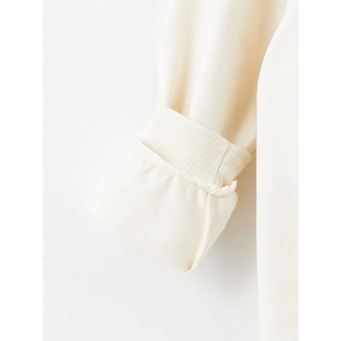 LCW Kids Bej Bisiklet Yaka Uzun Kollu Baskılı Erkek Çocuk Sweatshirt 2li