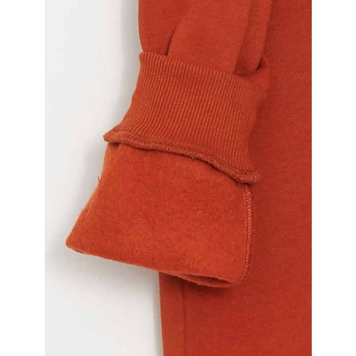 LCW Kids Turuncu Kapüşonlu Baskılı Erkek Çocuk Sweatshirt