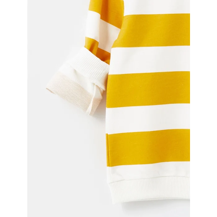 LCW Kids Ekru Baskılı Uzun Kollu Erkek Çocuk Sweatshirt 2li