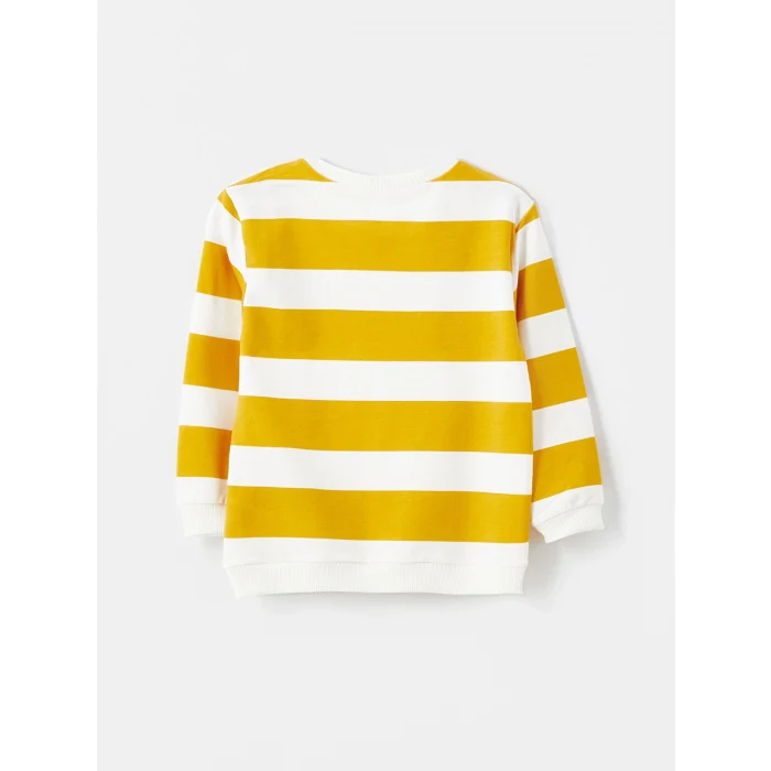 LCW Kids Ekru Baskılı Uzun Kollu Erkek Çocuk Sweatshirt 2li