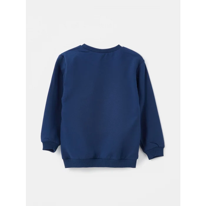 LCW Kids Ekru Baskılı Uzun Kollu Erkek Çocuk Sweatshirt 2li