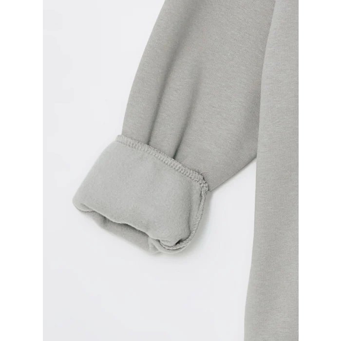 LCW Kids Gri Kapüşonlu Erkek Çocuk Kalın Sweatshirt