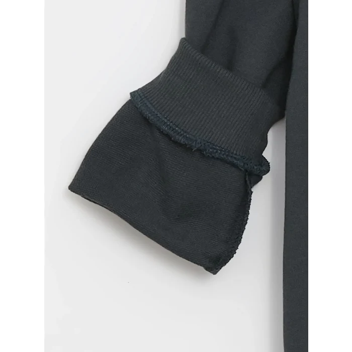 LCW Kids Antrasit Bisiklet Yaka Uzun Kollu Baskılı Erkek Çocuk Sweatshirt 2li