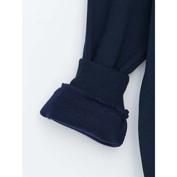 LCW Kids Lacivert Bisiklet Yaka Erkek Çocuk Kalın Sweatshirt