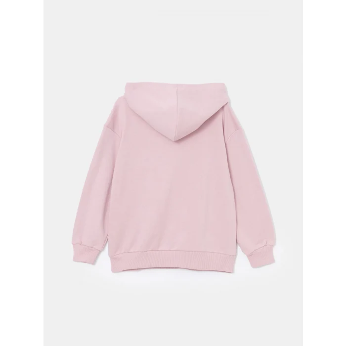 LCW Kids Pembe Kapüşonlu Kız Çocuk Sweatshirt