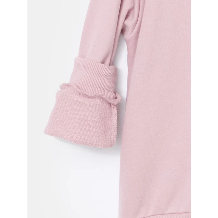 LCW Kids Pembe Kapüşonlu Kız Çocuk Sweatshirt