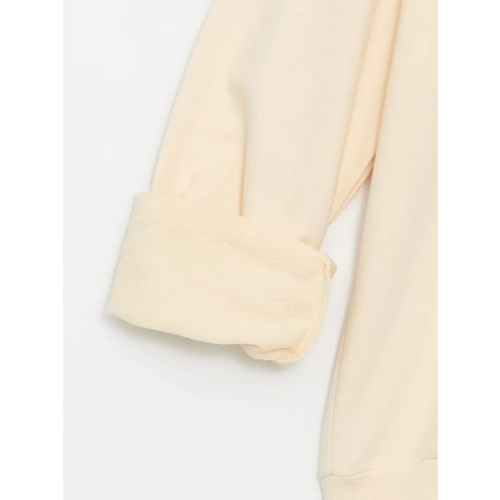 LCW Kids Bej Polo Yaka Kız Çocuk Sweatshirt