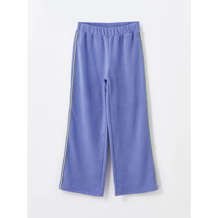 LCW Kids Lila Bisiklet Yaka Kız Çocuk Eşofman Takım