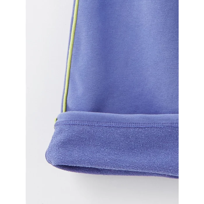 LCW Kids Lila Bisiklet Yaka Kız Çocuk Eşofman Takım