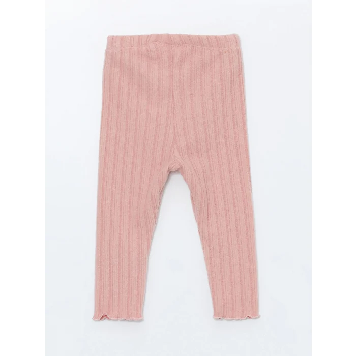 LCW baby Pembe Kapüşonlu Kız Bebek Hırka ve Tayt 2li Takım