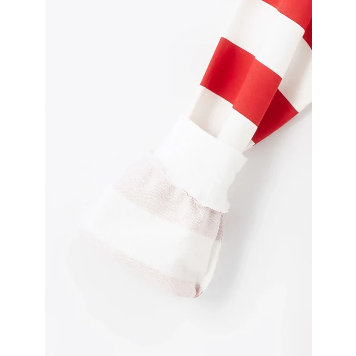 LCW Kids Kirmizi Polo Yaka Kız Çocuk Kalın Sweatshirt