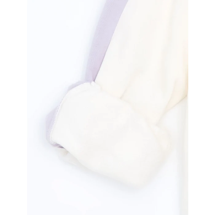 LCW Kids Ekru Kapüşonlu Kız Çocuk Kalın Sweatshirt