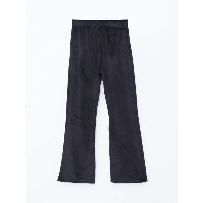 LCW Kids Bej Bisiklet Yaka Kız Çocuk Kalın Sweatshirt ve Tayt