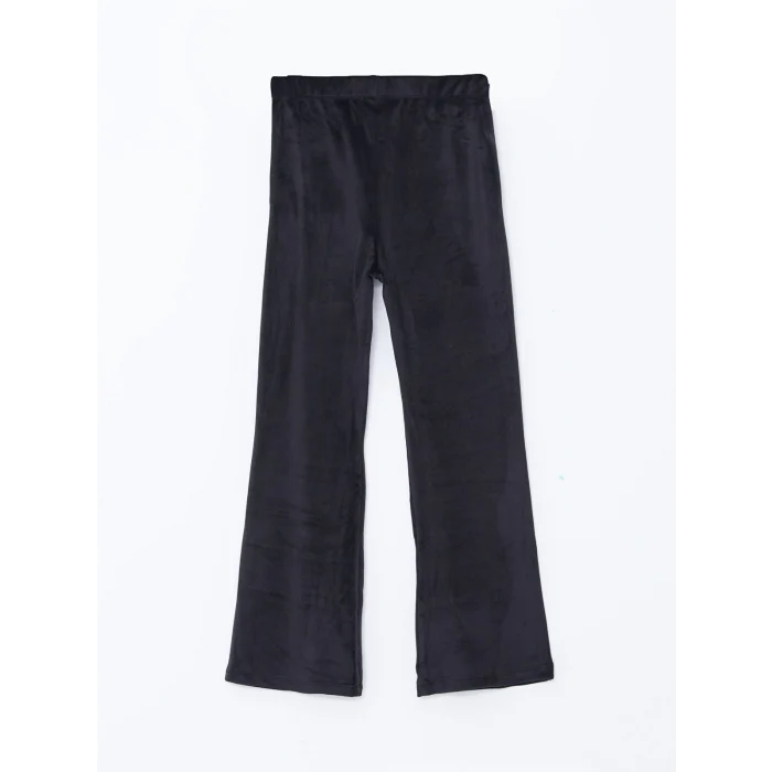 LCW Kids Bej Bisiklet Yaka Kız Çocuk Kalın Sweatshirt ve Tayt