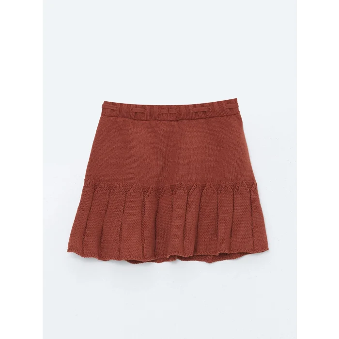 LCW Kids Bej Bisiklet Yaka Uzun Kollu Kız Çocuk Takım 3lü