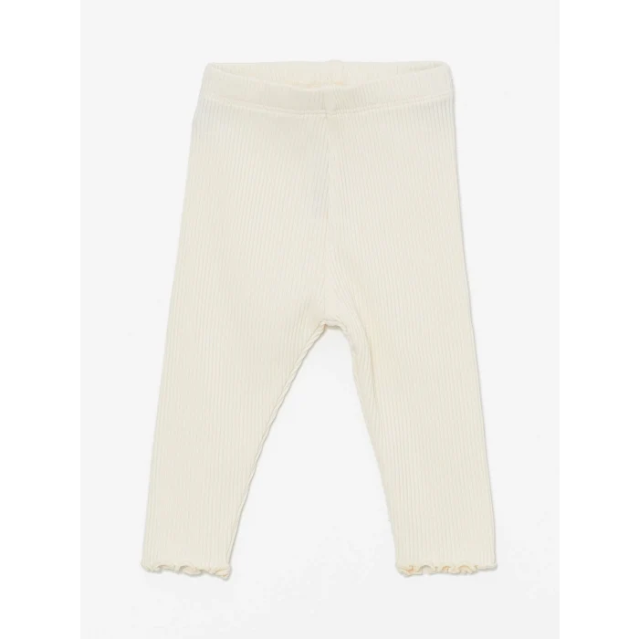 LCW baby Yeşil Bisiklet Yaka Uzun Kollu Baskılı Kız Bebek Sweatshirt ve Tayt 2li Takım