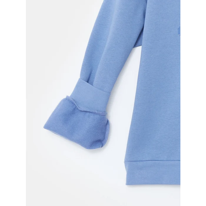 LCW Kids Lila Dik Yaka Kız Çocuk Kalın Eşofman Takım